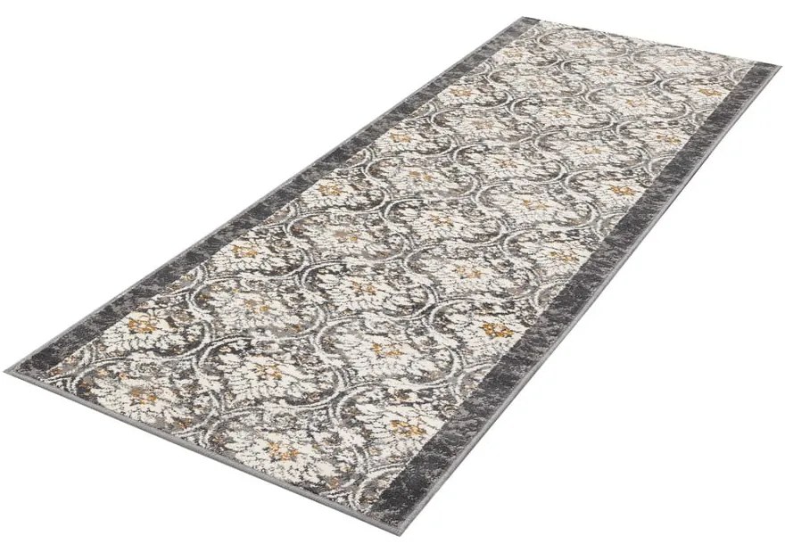 Пътека в цвят слонова кост и тъмносиво 80x250 cm Soft Viskan – FD