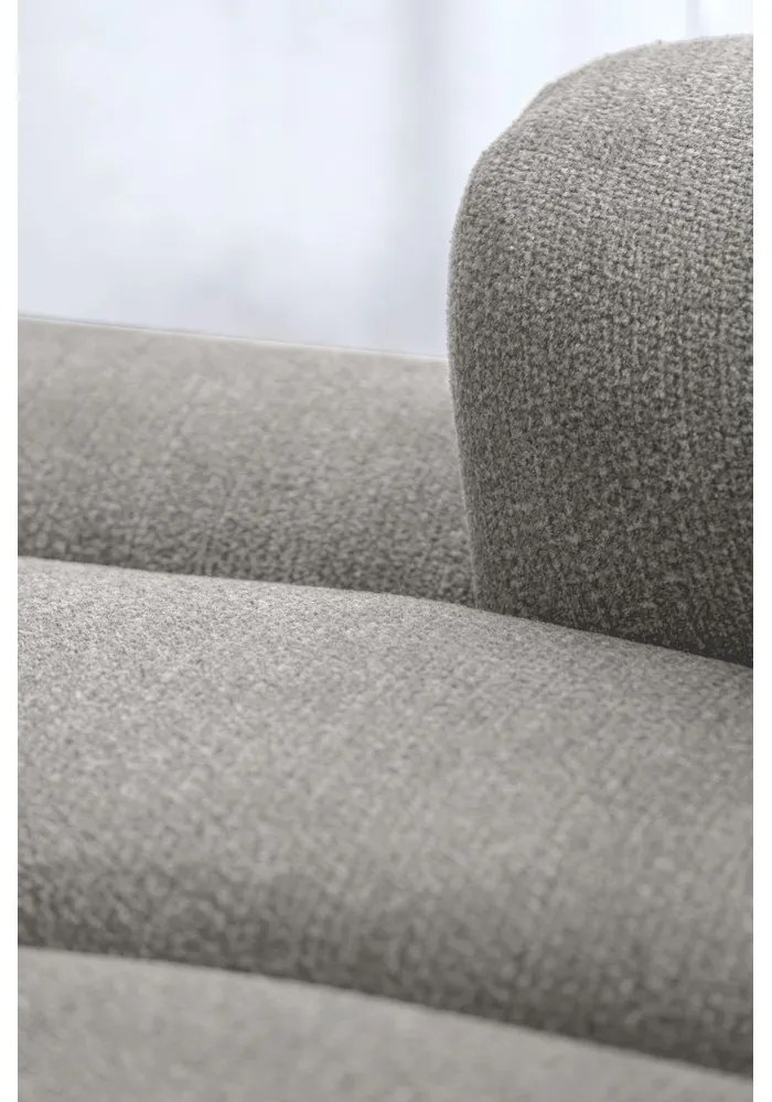 Светлосив ъглов диван (десен ъгъл/U форма) Shell – Miuform