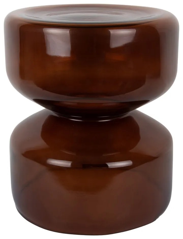 Стъклена кръгла странична масичка ø 35 cm Doble – Leitmotiv