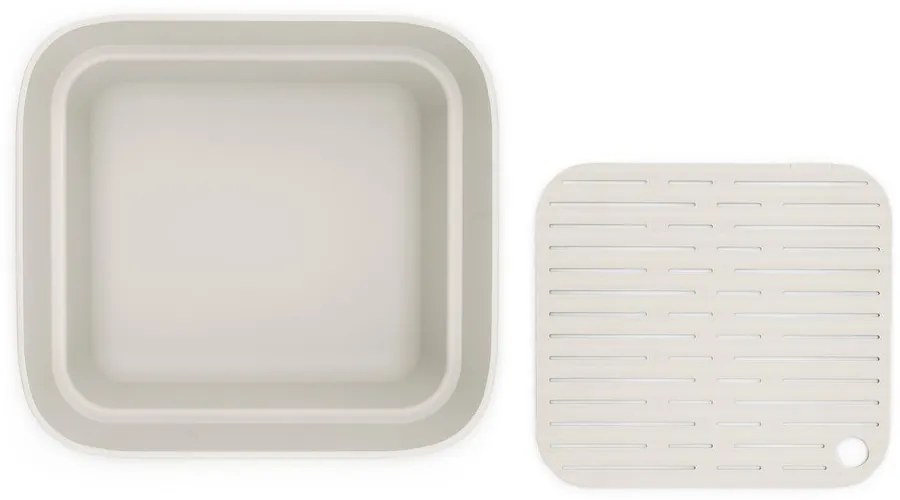 Светлосива пластмасова Купа за миене на съдове с отвор за отцеждане SinkSide – Brabantia