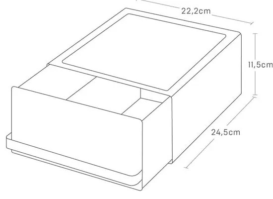 Бяла кутия за чай Tower – YAMAZAKI