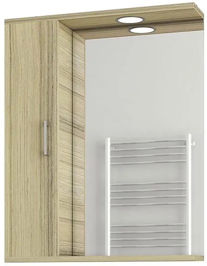 Огледало с ляво cabinet Drop Ritmo 65-Oak