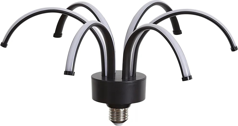 E27 LED декоративна лампа черна 6W 450 lm 3000K