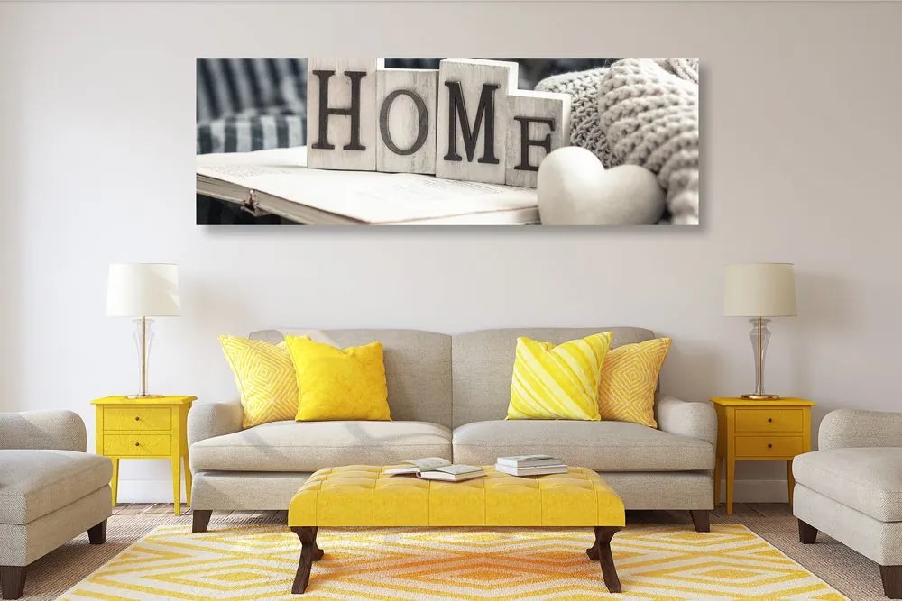 Картина на платно – С надпис Home и натюрморт