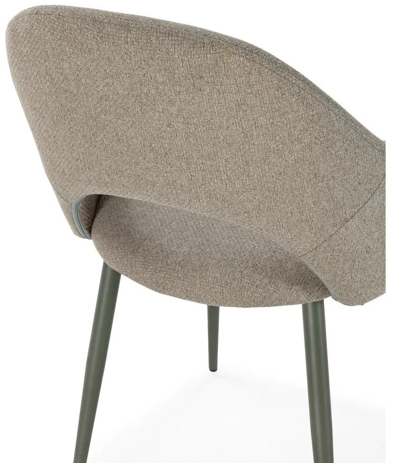 Зелени тапицирани трапезни столове в комплект 2 бр. Lia – Marckeric