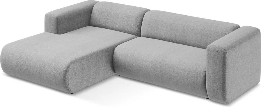 Светлосив ъглов диван (ляв ъгъл) Ekahi – Makamii