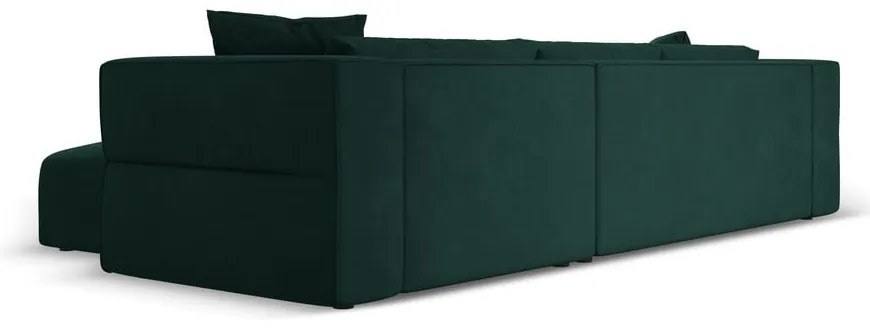 Зелен ъглов диван, десен ъгъл Esther – Milo Casa