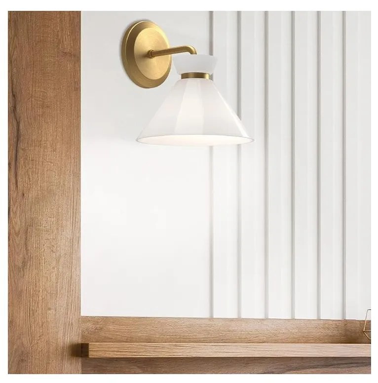 Alora Mood ALM-HALSTON-1WB-GD - Златист аплик HALSTON 1xE14/40W/230V