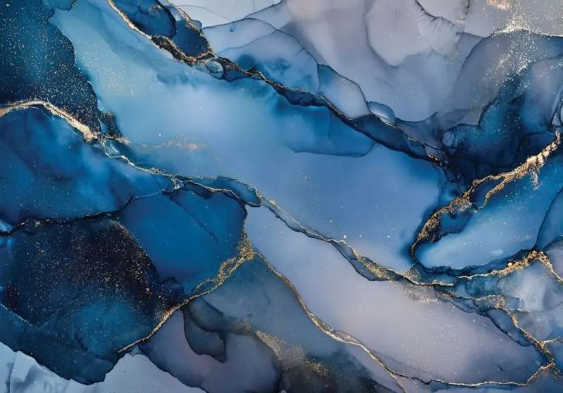 15910 - Фототапет син мрамор