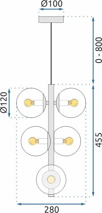 Лампа APP1163-6CP