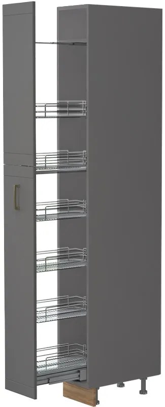 Подов шкаф Висок Tahoma K23-30-1KZ-White matte - Graphite