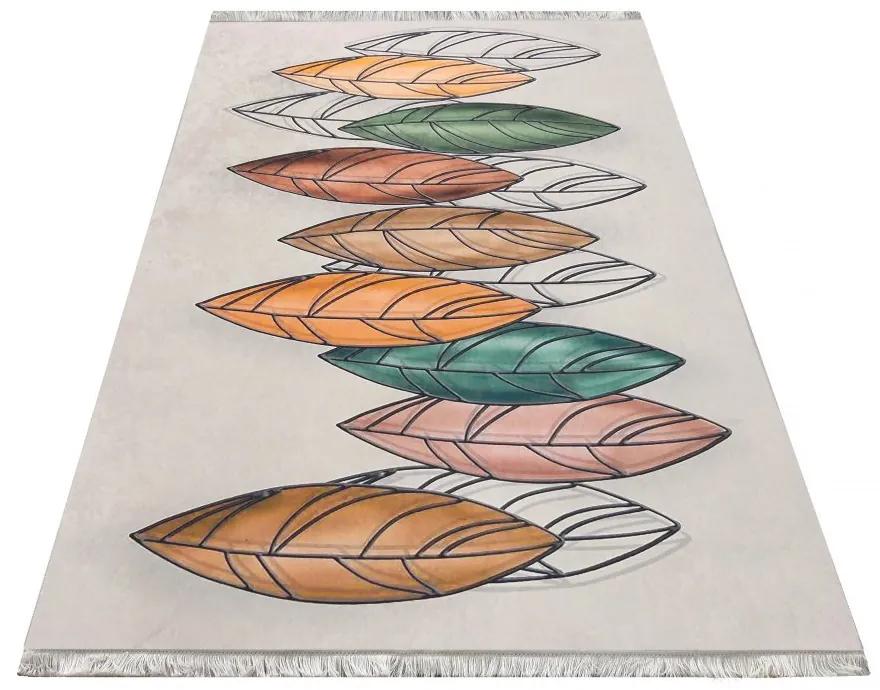 Противохлъзгащ килим с листа Ширина: 160 см | Дължина: 220 см