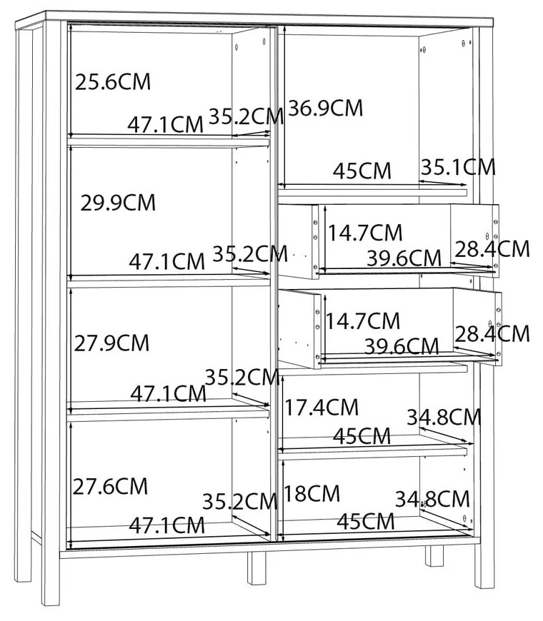 КОНТРАБЮФЕТ ЖИТАНА 103,4/40,2/129,9 СМ