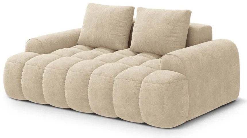 Бежов кадифен диван 175 cm Linz – Cosmopolitan Design