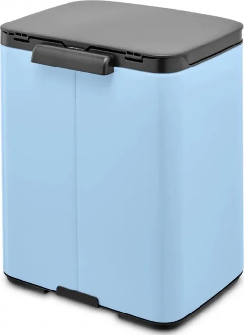 Кош за боклук Brabantia Bo Small 1006631, 7 л, Плавно и безшумно отваряне, Противоплъзгаща основа, Светлосин