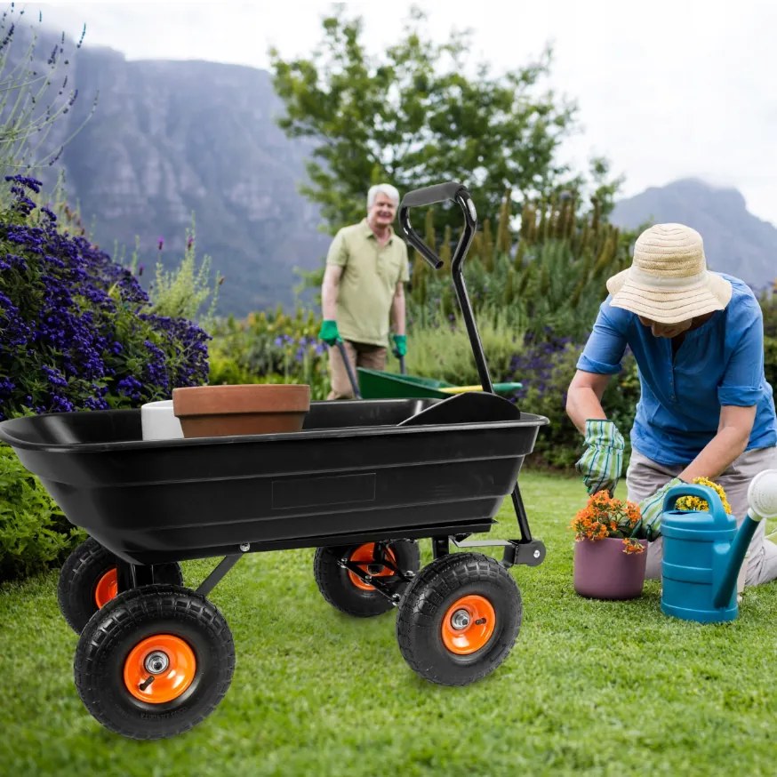 Градинска количка GARDENLINE черна