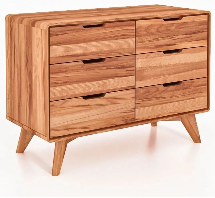 Нисък скрин от букова дървесина 90x63 cm Greg - The Beds