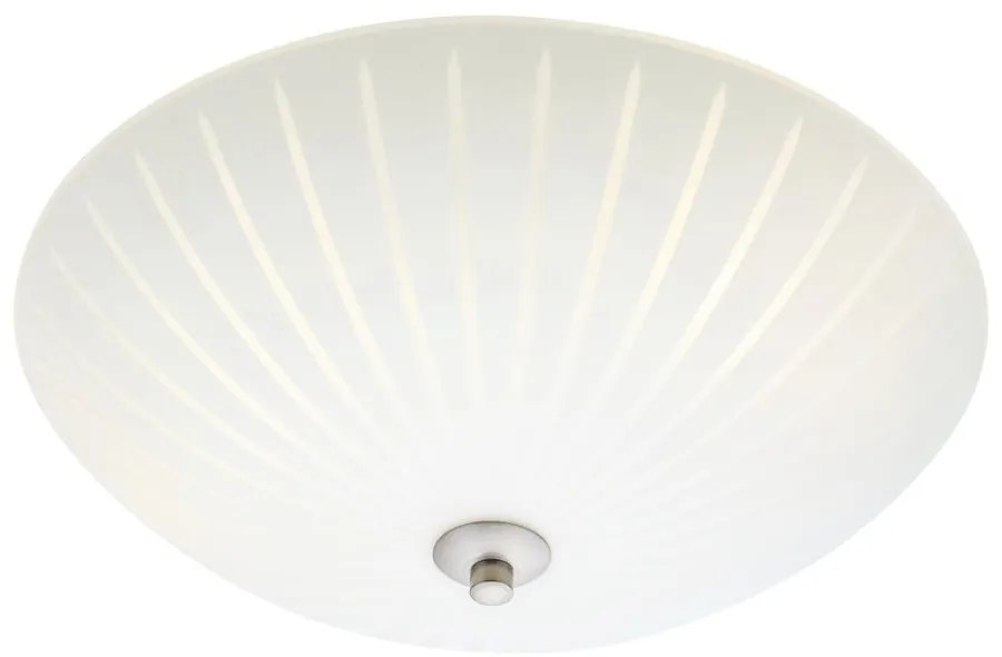 Бяло осветително тяло за таван със стъклен абажур ø 35 cm Cut – Markslöjd