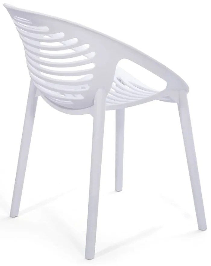 Комплект от 4 бели стола за хранене Jaanna и маса от естествен цвят Marienlist - Bonami Essentials