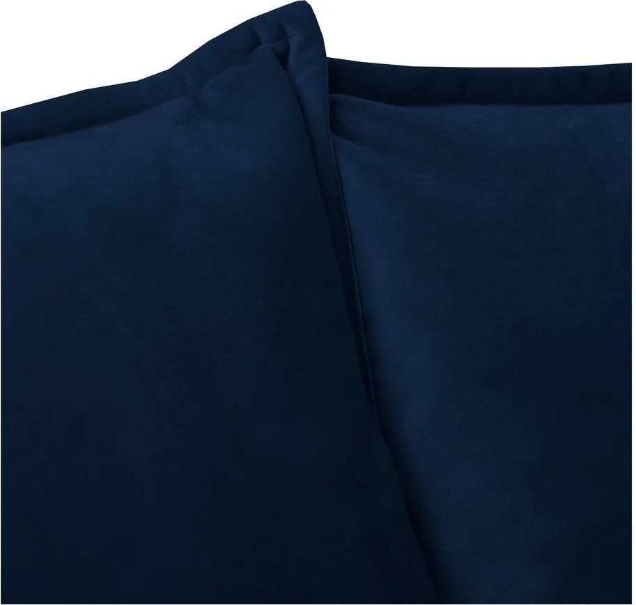 Тъмносин кадифен диван 138 cm Juli – Ropez