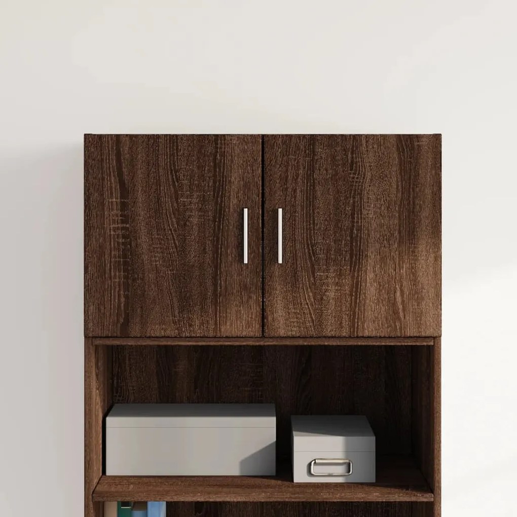 846123 vidaXL Стенен шкаф, кафяв дъб, 70x42,5x40 см, инженерно дърво