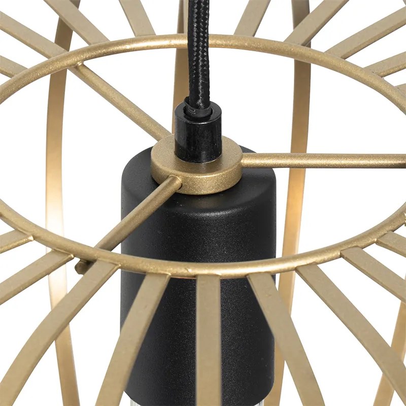 Дизайнерска висяща лампа месинг 39 см - Johanna