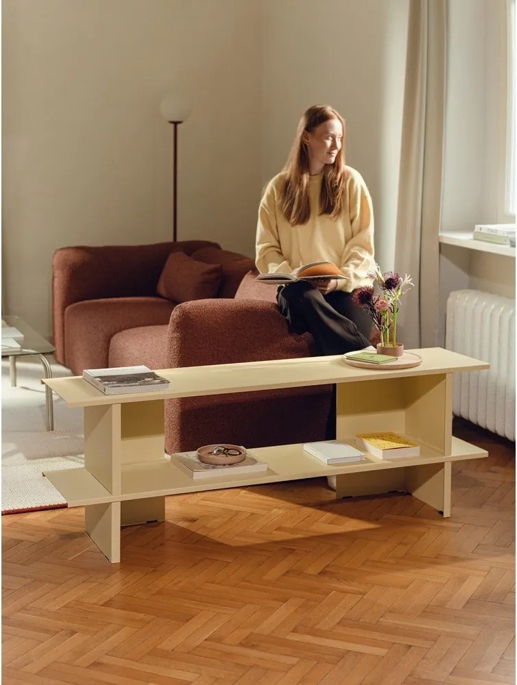 Жълт метален стелаж 160x57x37 cm Hes – noo.ma