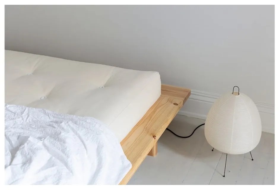 Бял мек матрак за футон 180x200 cm Троен латекс - Karup Design