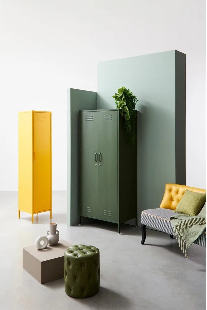 Светлосиньо метално заключващ се шкафче 80x185x50 cm Cambridge – Yes Everyday