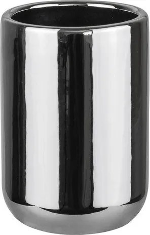 Керамична чаша за четки за зъби в сребрист цвят Lotus – Mette Ditmer Denmark