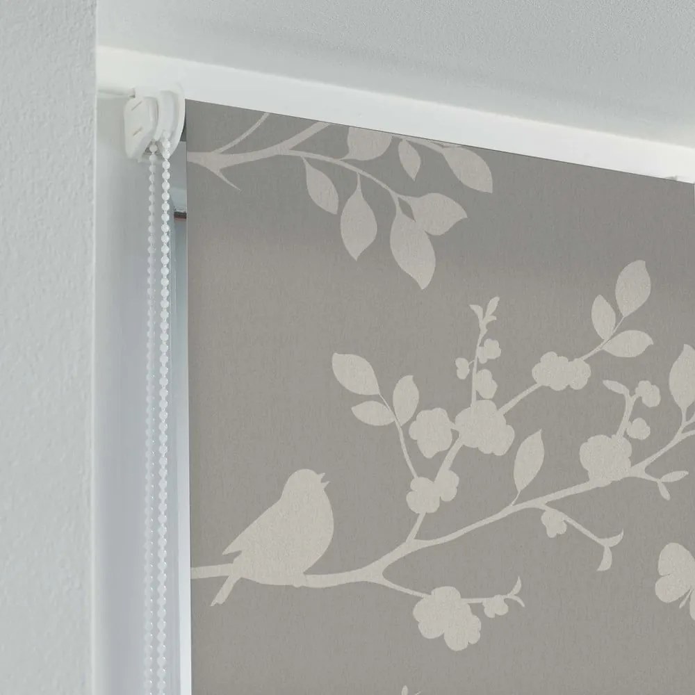 Светлокафява текстилна ролетна щора 90x180 cm Rossignol – douceur d'intérieur