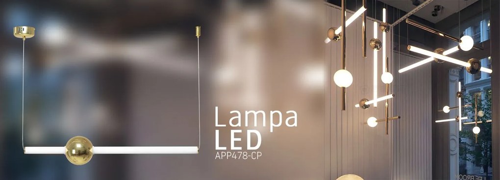 Пендел LED White Gold APP478-CP