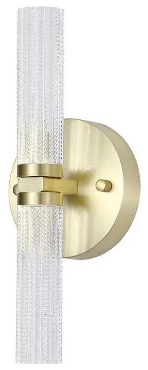 Searchlight 10372SB-LED Стенно осветително тяло за баня ABERDEEN с възможност за димиране 2xLED/12W/230V IP44 месинг