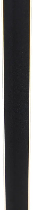 Подова лампа черна с LED с допирен димер 3 стъпки димиране - Line-up