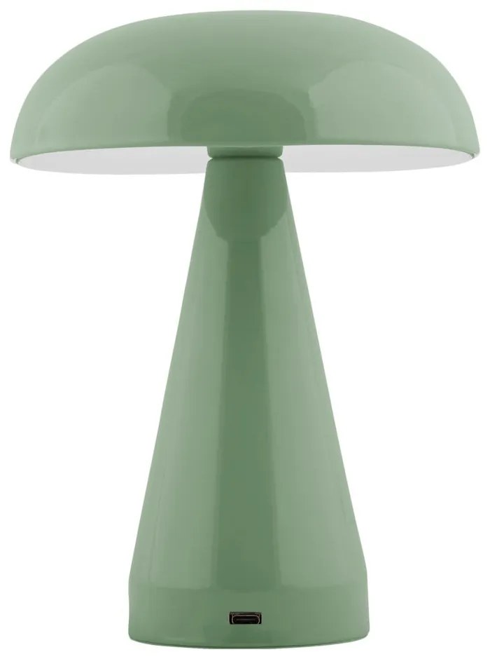 Зелена LED затъмняваща се настолна лампа с метален абажур (височина 20,5 cm) Rachel – Leitmotiv