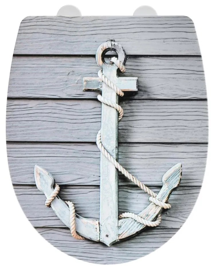 WENKO 23536100-WC тоалетно седало RELIEF 36,5x45 см пъстро/сребристо