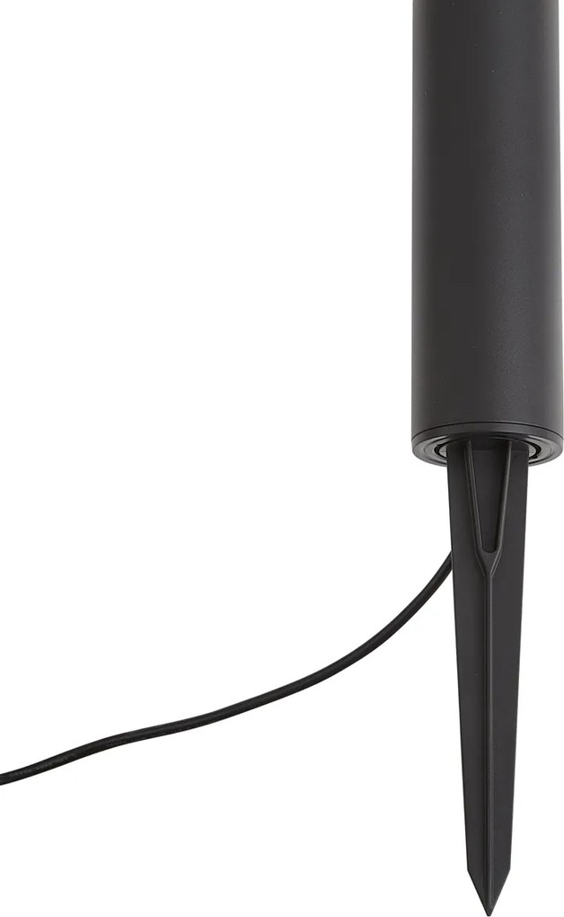 Модерна външна лампа за стълбове 12V черна вкл. LED IP65 - Voltaire Palo