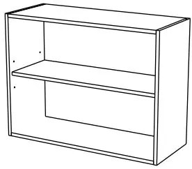 Cabinet 2-врати Remi-100φ 28β 60ψ cm