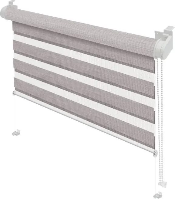 Кафяво-сива ролетна щора ден и нощ 72,5x150 cm Zebra Silvalin – Gardinia