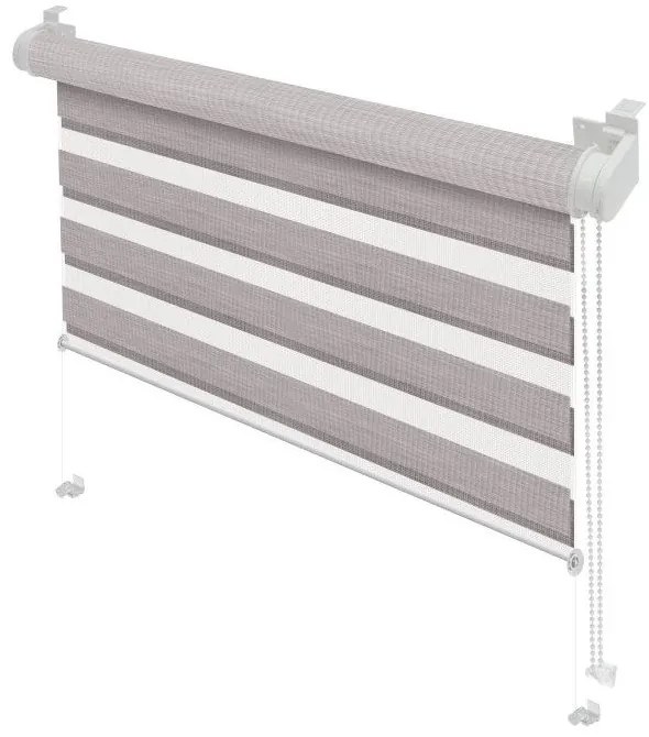 Кафяво-сива ролетна щора ден и нощ 97x150 cm Zebra Silvalin – Gardinia