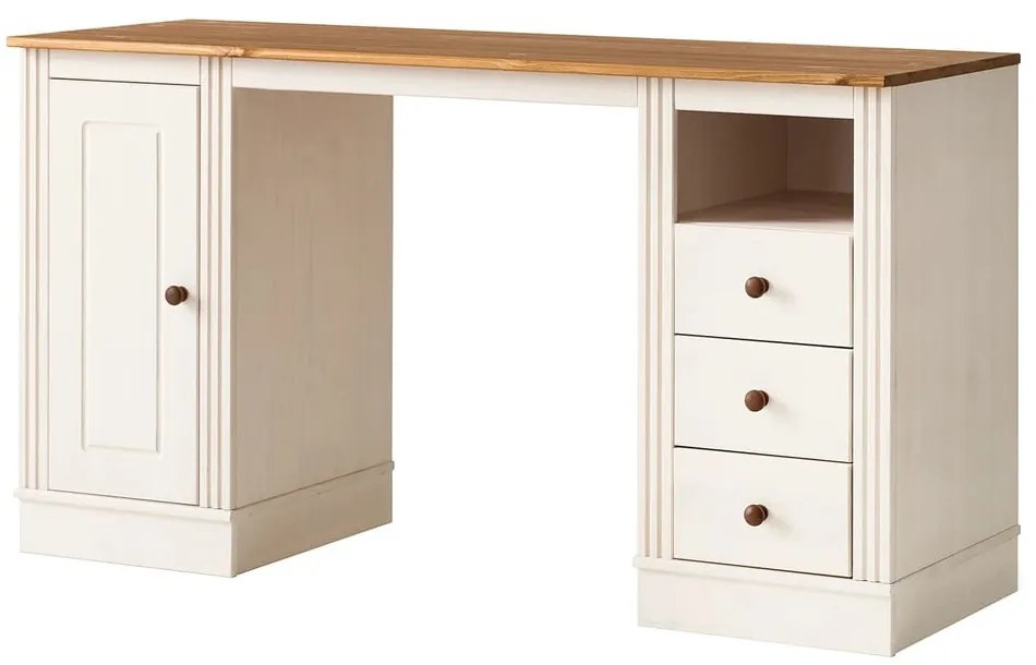 Работна маса с боров плот 50x140 cm Anita – Støraa