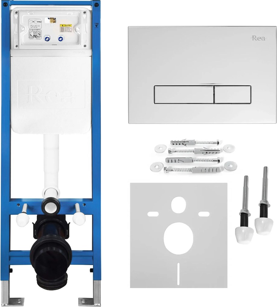 Комплект Структура за Вграждане за WC Slim 024N с Бутон HD Chrome