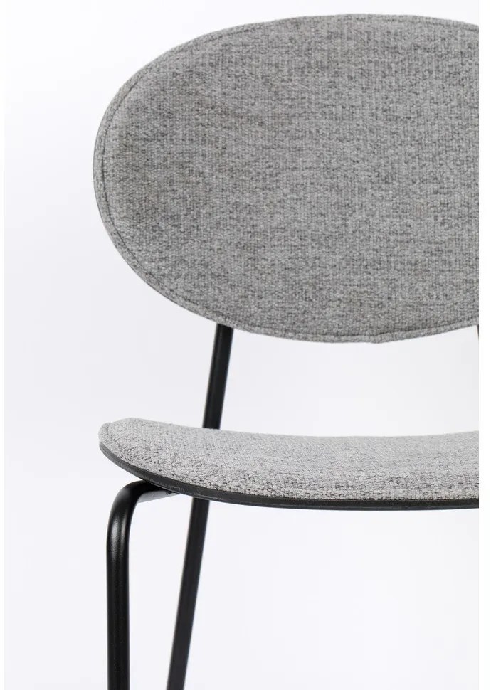 Сиви бар столове в комплект от 2 броя 96 см Donny - White Label