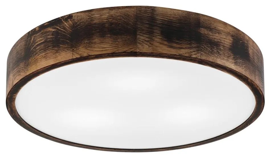 Потолен лампион OAK SMOKY 3xE27/15W/230V Ø47,5 см дъб/тъмнокафяв