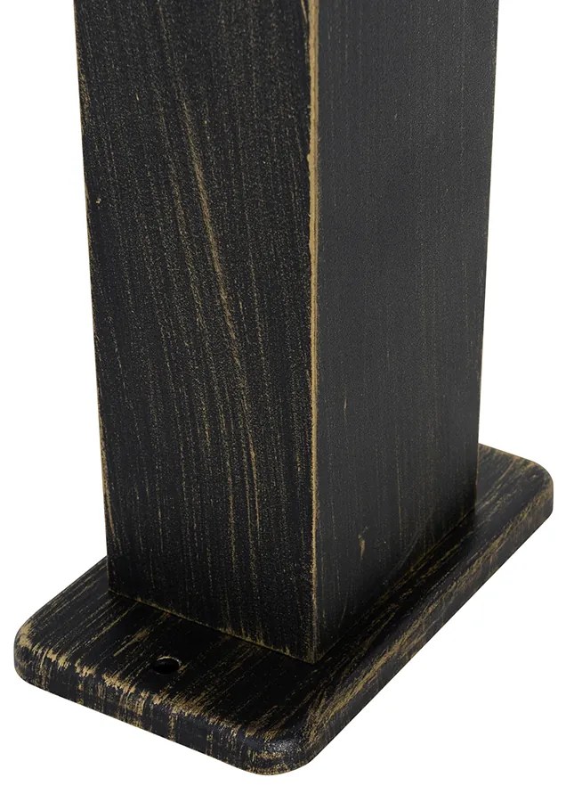 Индустриална стоеща лампа за външно ползване антично злато 80 см IP44 - Baleno