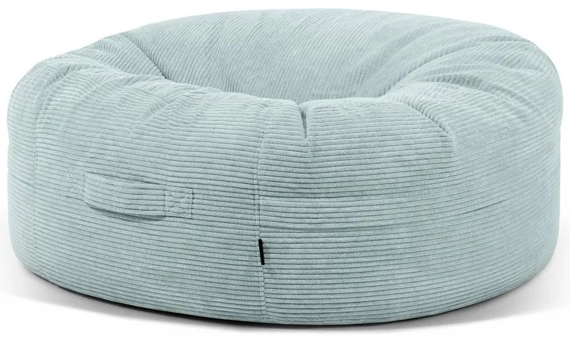Пуф от рипсено кадифе в цвят мента Roll 135 – SLOWDOWN
