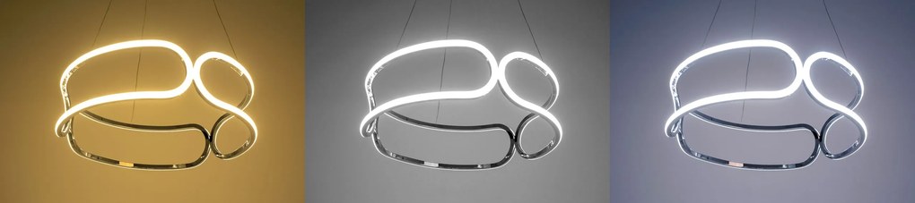 Кристален полилей LED APP791-CP TRIO GOLD