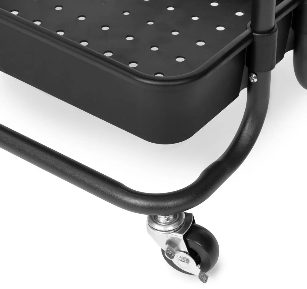 Черен пластмасов подвижен рафт 43x36 cm Grena - Compactor