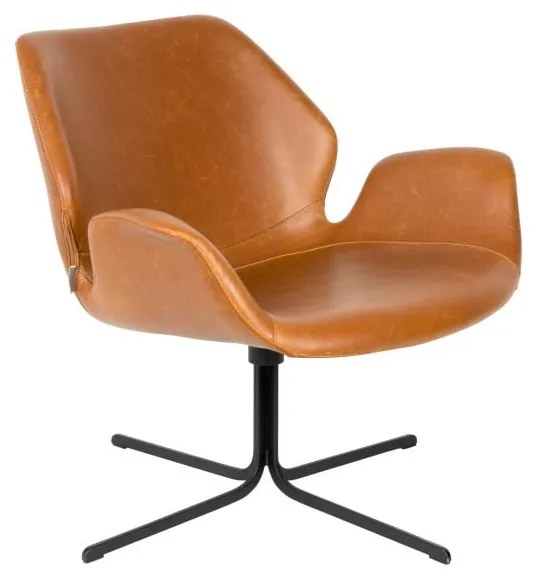 Кафяв стол Nikki - Zuiver