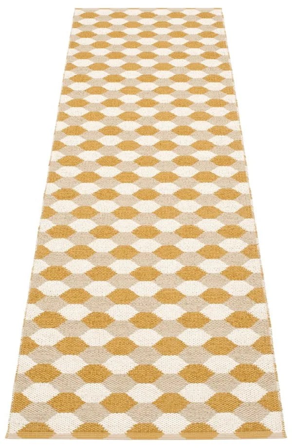 Пътека за открито и закрито в цвят жълта охра 70x250 cm Dana Ochre – Pappelina